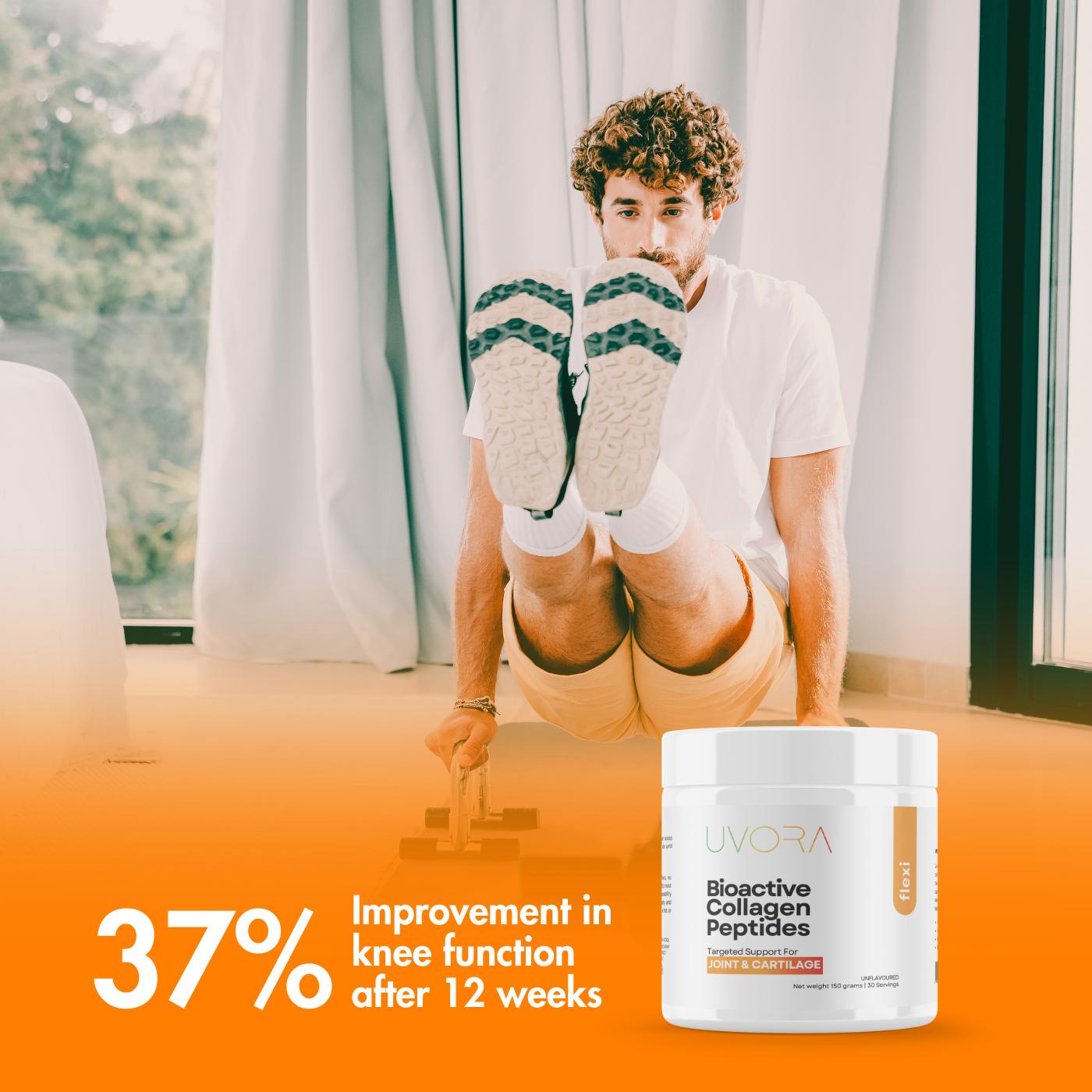 UvoraFlexi Collagen Powder for Joint Support and Mobility 150g