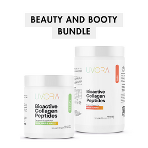 Uvora Beauty & Booty Bundle – collagen for glowing skin, strong nails, and body support for active women over 40