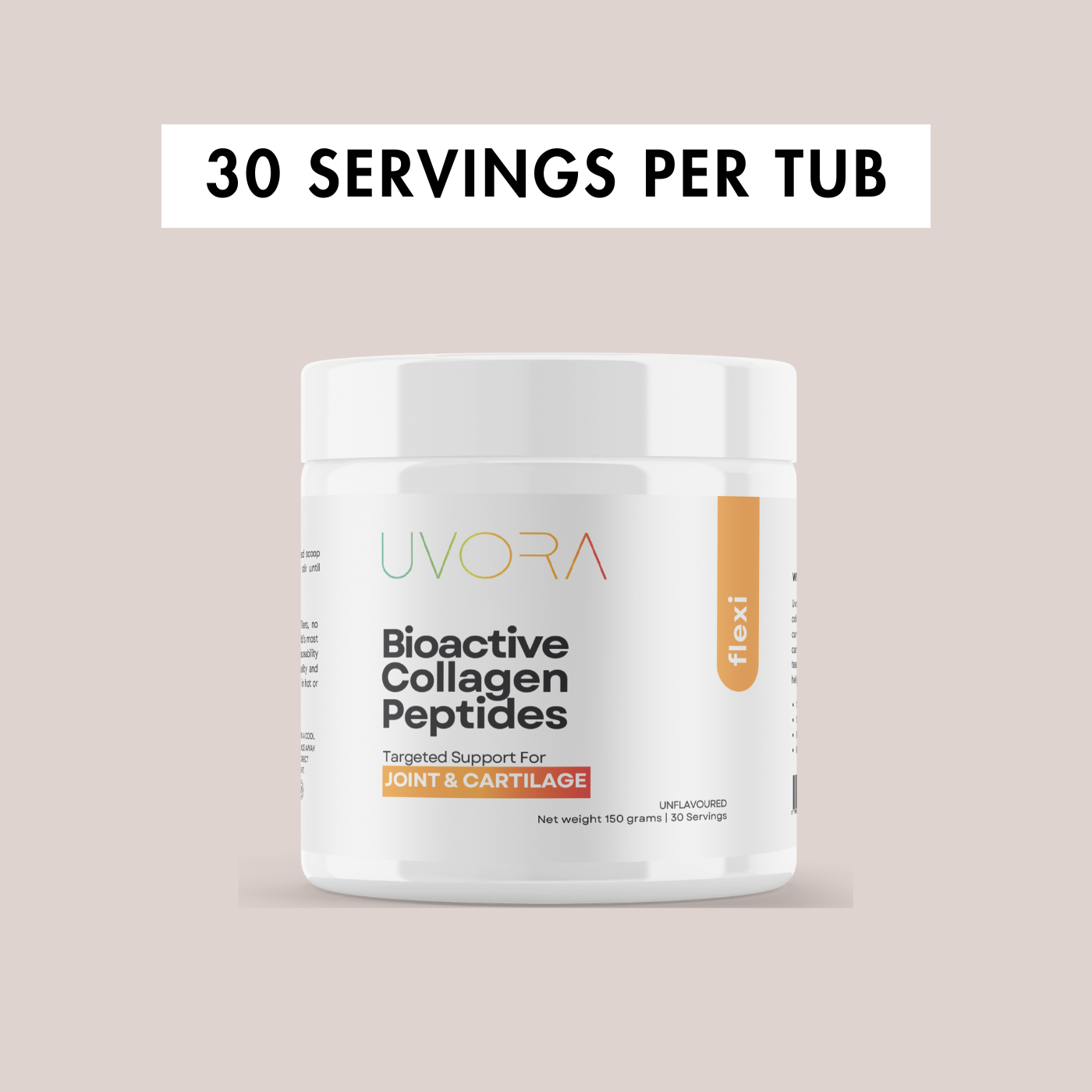 UvoraFlexi Collagen Powder for Joint Support and Mobility
