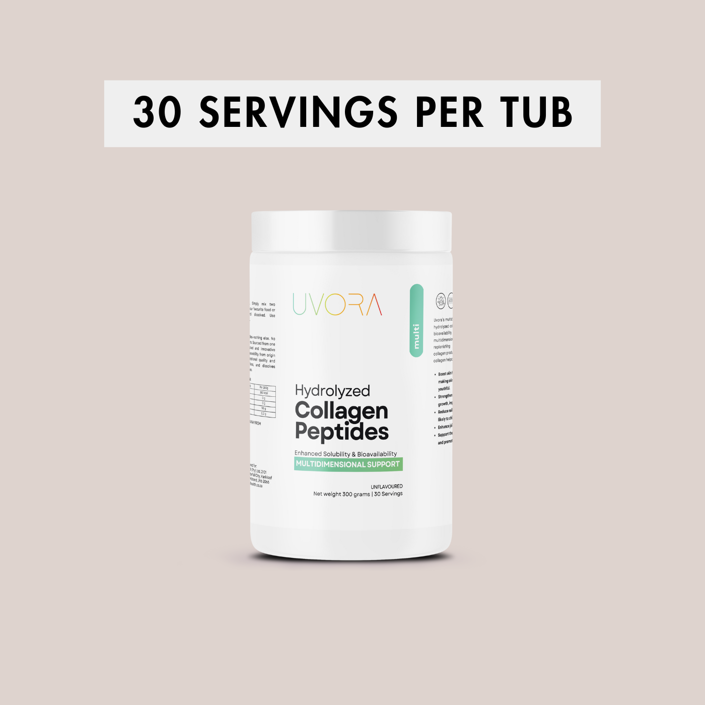 Hydrolyzed collagen peptides